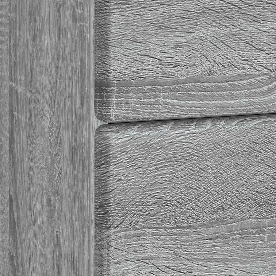 Nachtkastje Grijs sonoma 43 x 34,5 x 47,5 cm Bewerkt hout