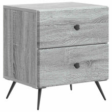 Nachtkastje Grijs sonoma 43 x 34,5 x 47,5 cm Bewerkt hout