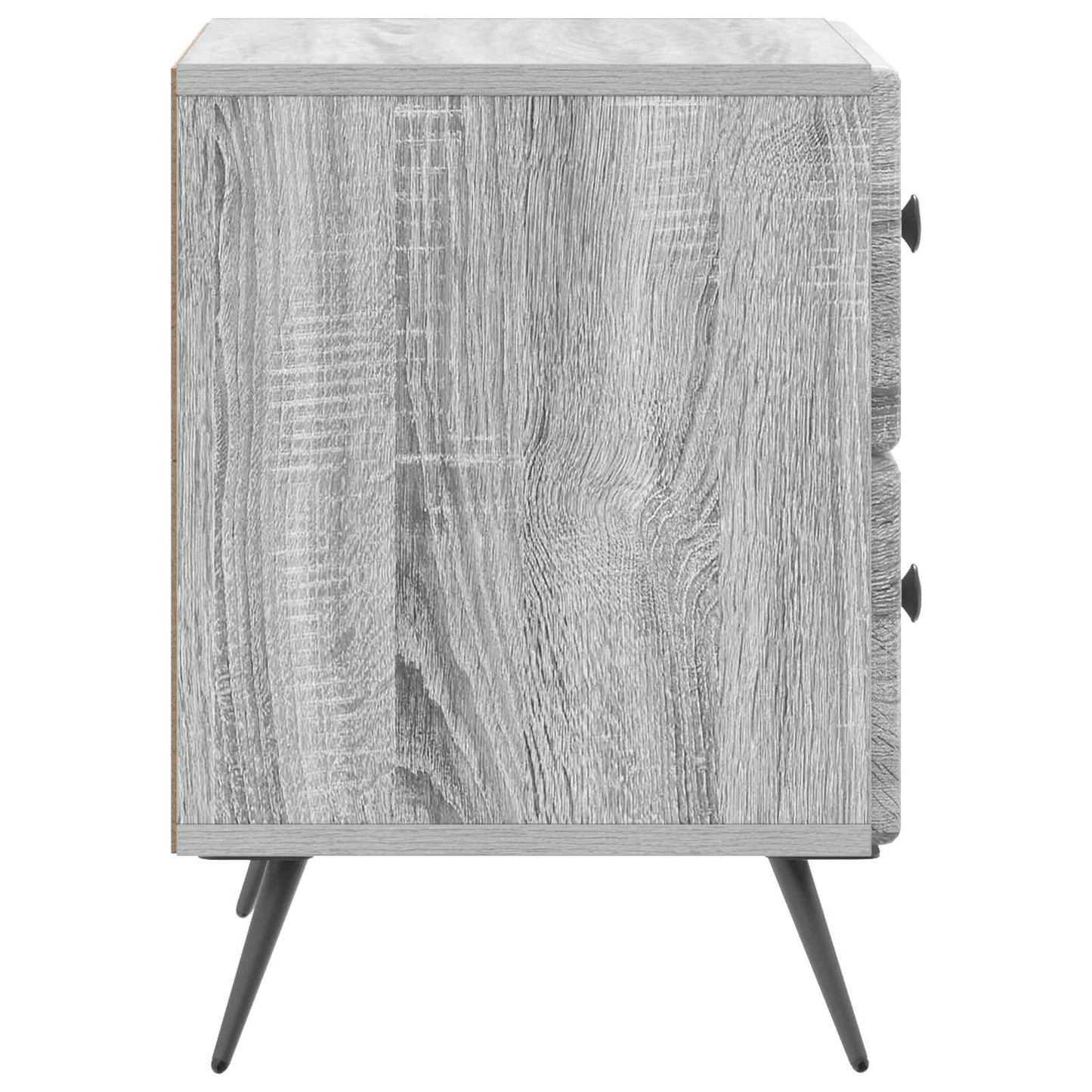 Nachtkastje Grijs sonoma 43 x 34,5 x 47,5 cm Bewerkt hout