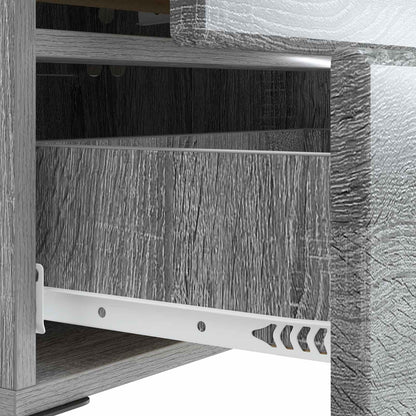 Nachtkastje 2 pcs Grijs sonoma 43 x 34,5 x 47,5 cm Bewerkt hout