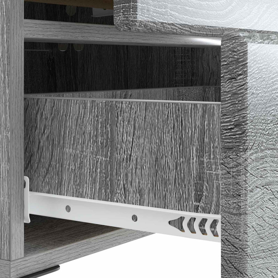 Nachtkastje 2 pcs Grijs sonoma 43 x 34,5 x 47,5 cm Bewerkt hout