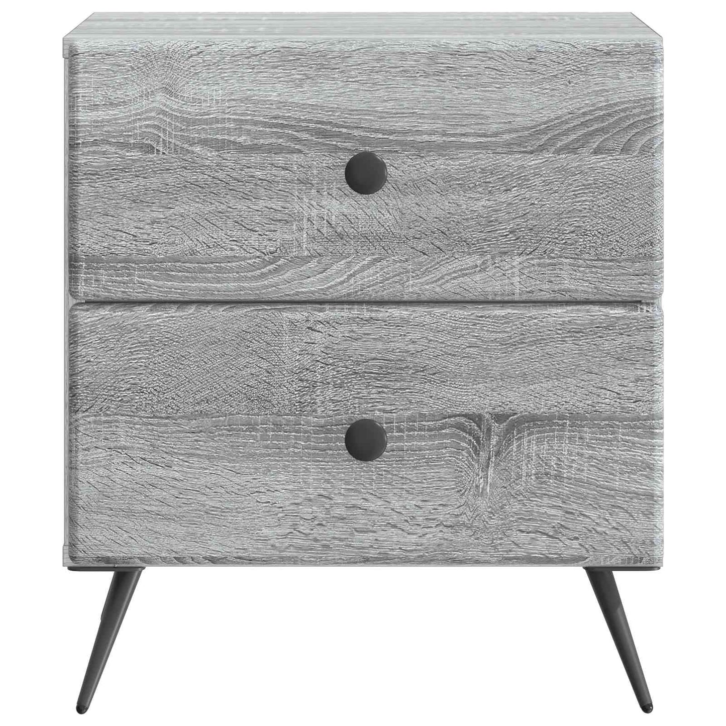 Nachtkastje 2 pcs Grijs sonoma 43 x 34,5 x 47,5 cm Bewerkt hout