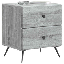 Nachtkastje 2 pcs Grijs sonoma 43 x 34,5 x 47,5 cm Bewerkt hout