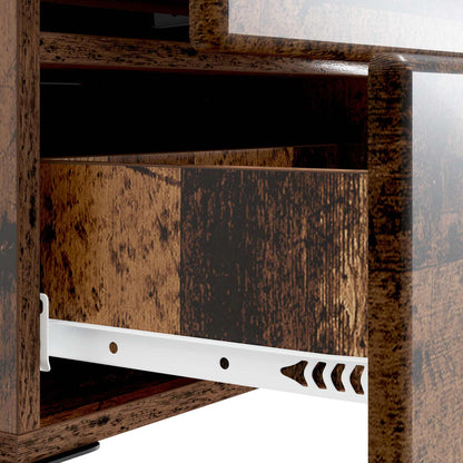 Nachtkastje met lade Oud hout 43 x 34,5 x 47,5 cm Bewerkt hout