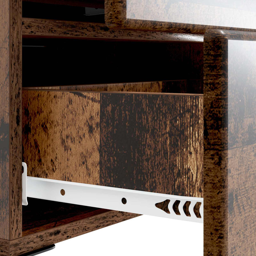 Nachtkastje 2 pcs Oud hout 43 x 34,5 x 47,5 cm Bewerkt hout