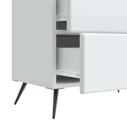 Nachtkastje met lade Wit 62 x 34,5 x 47,5 cm Bewerkt hout