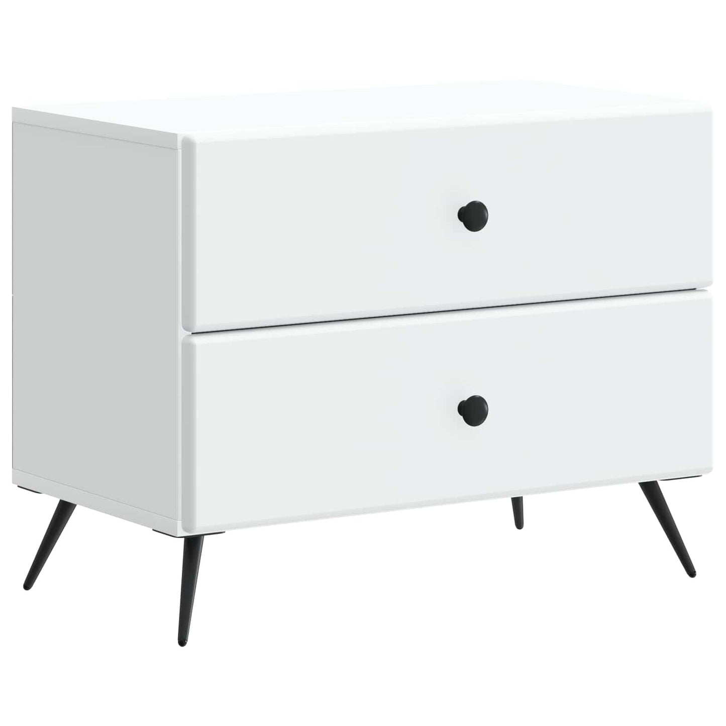 Nachtkastje met lade Wit 62 x 34,5 x 47,5 cm Bewerkt hout