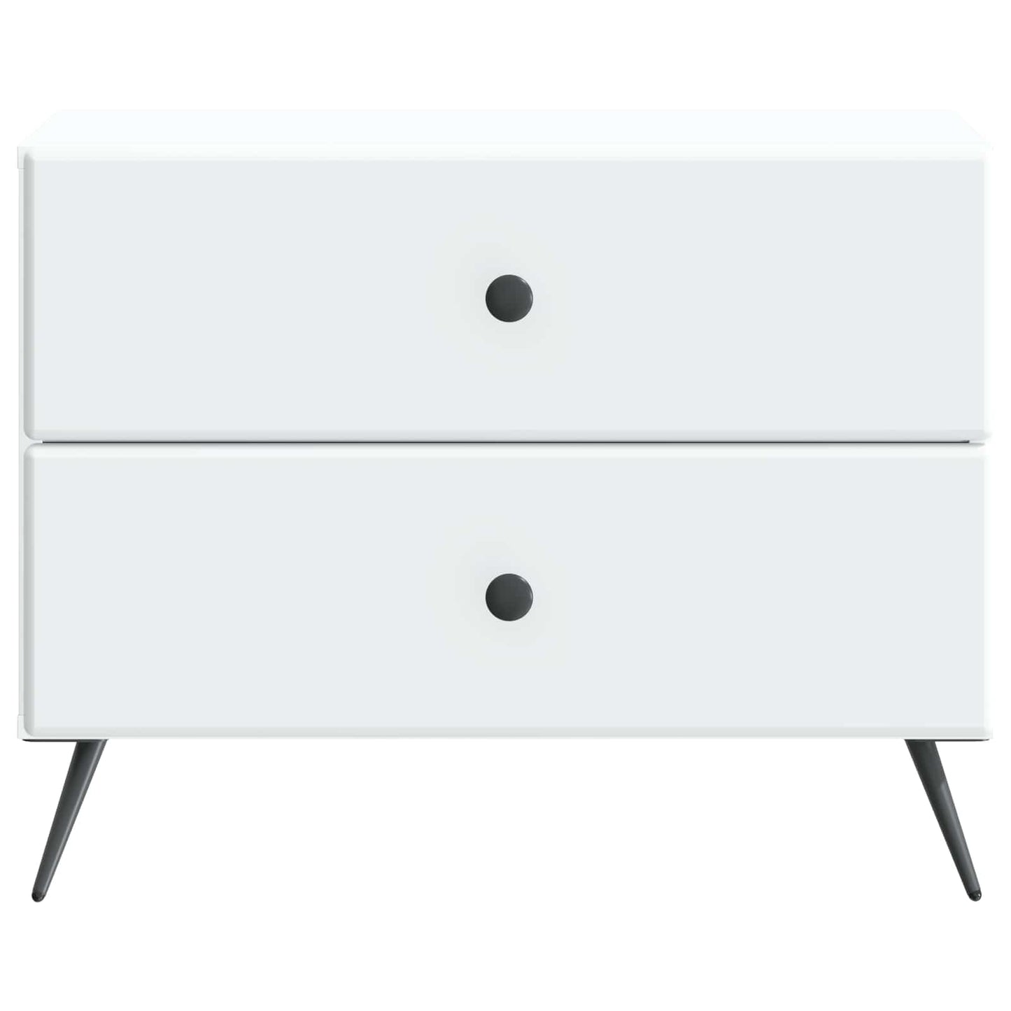 Nachtkastje met lade Wit 62 x 34,5 x 47,5 cm Bewerkt hout