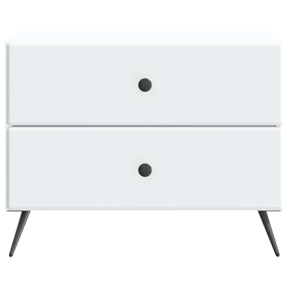 Nachtkastje met lade Wit 62 x 34,5 x 47,5 cm Bewerkt hout