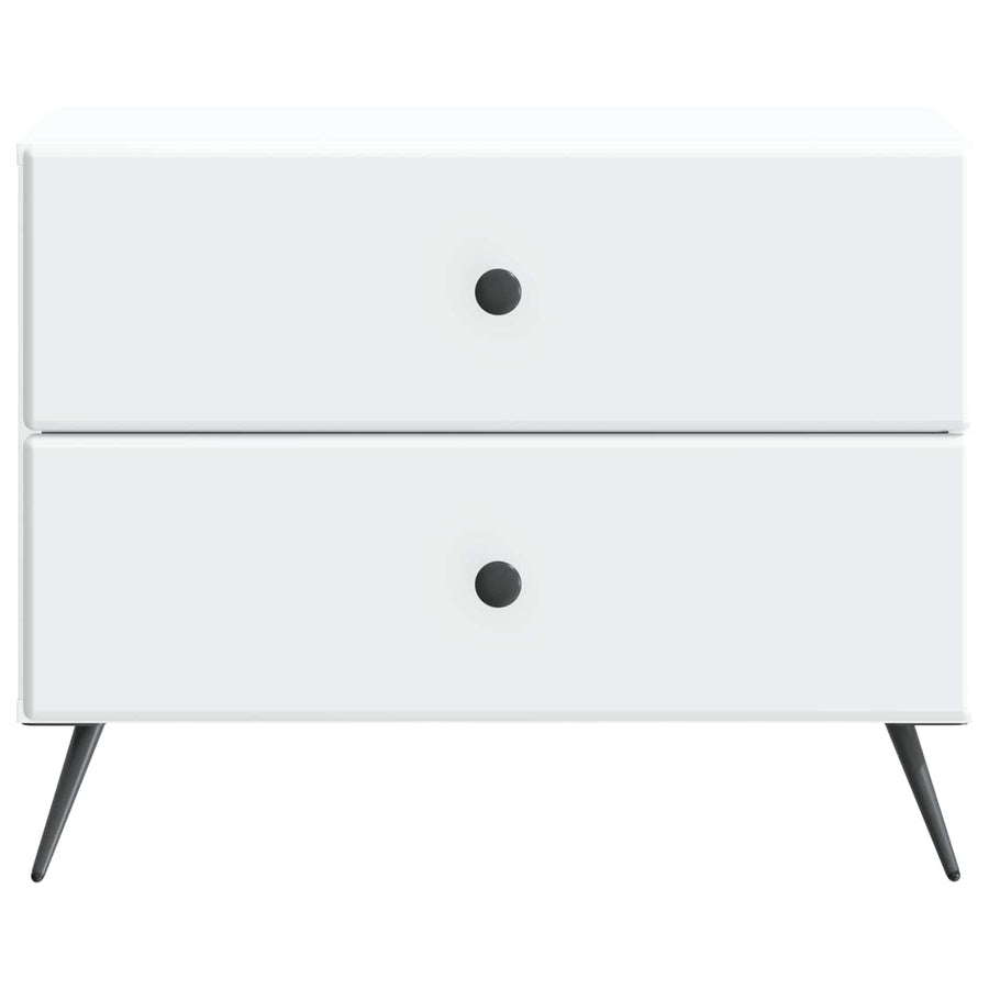 Nachtkastje met lade Wit 62 x 34,5 x 47,5 cm Bewerkt hout
