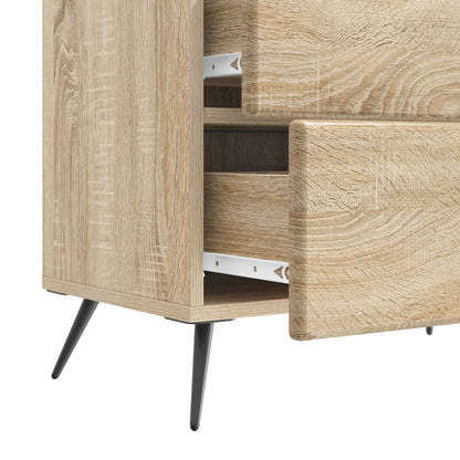 Nachtkastje Sonoma Eiken 62 x 34,5 x 47,5 cm Bewerkt hout
