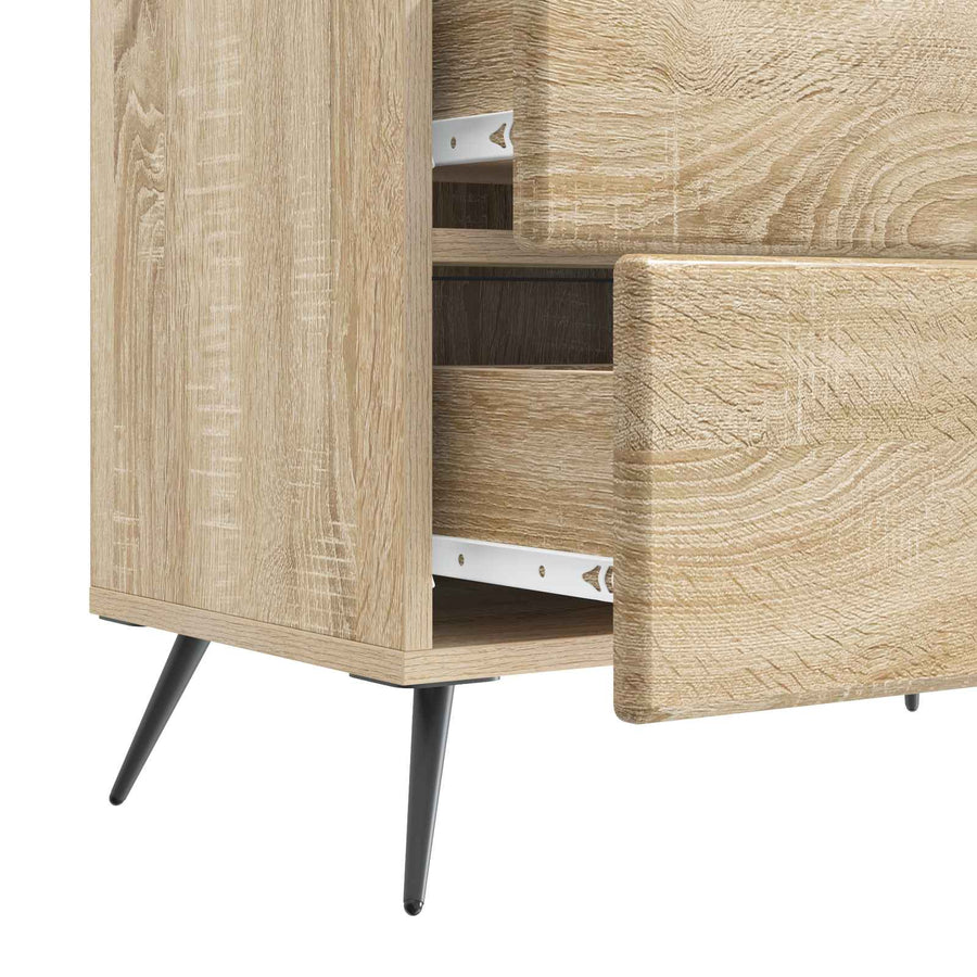 Nachtkastje Sonoma Eiken 62 x 34,5 x 47,5 cm Bewerkt hout