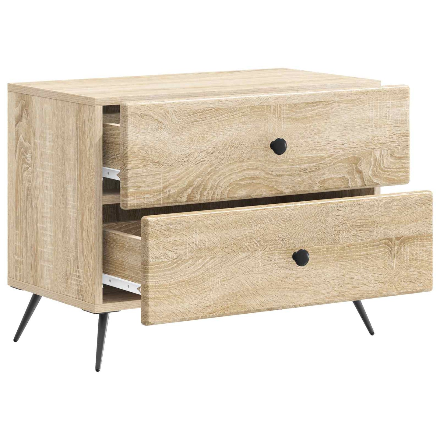 Nachtkastje Sonoma Eiken 62 x 34,5 x 47,5 cm Bewerkt hout