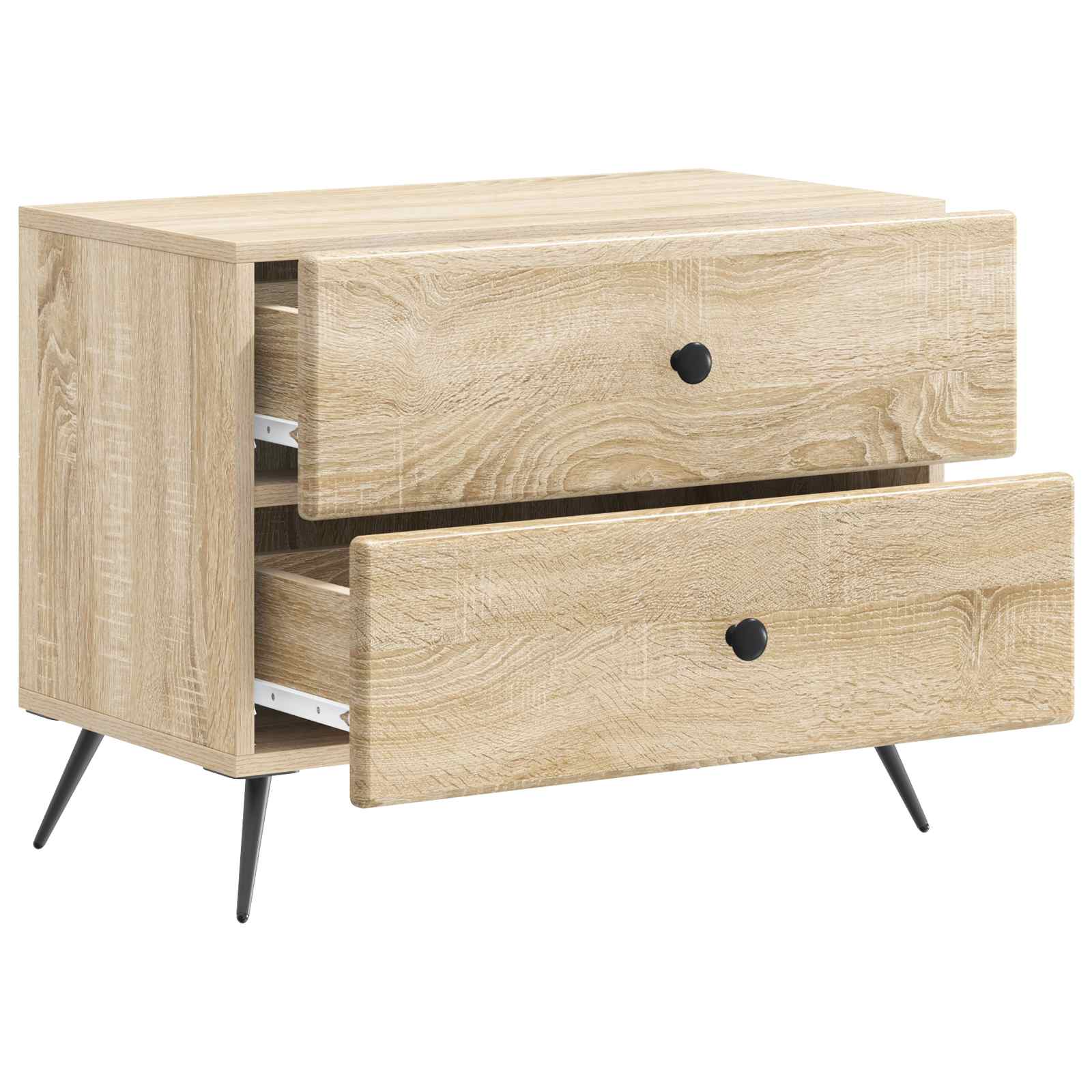 Nachtkastje Sonoma Eiken 62 x 34,5 x 47,5 cm Bewerkt hout