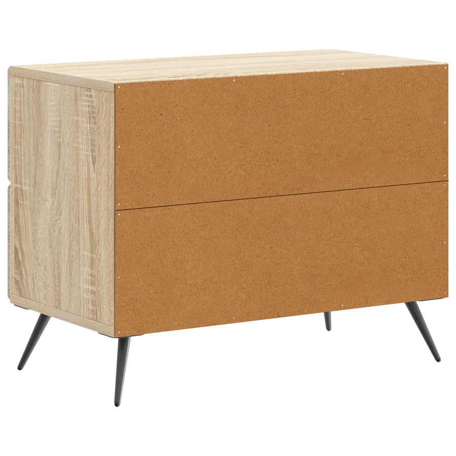 Nachtkastje Sonoma Eiken 62 x 34,5 x 47,5 cm Bewerkt hout