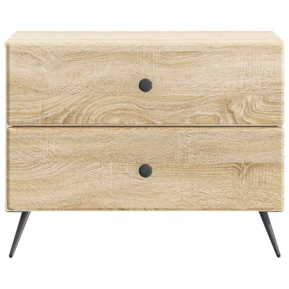 Nachtkastje Sonoma Eiken 62 x 34,5 x 47,5 cm Bewerkt hout