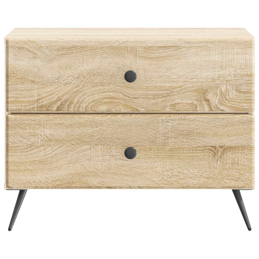 Nachtkastje Sonoma Eiken 62 x 34,5 x 47,5 cm Bewerkt hout
