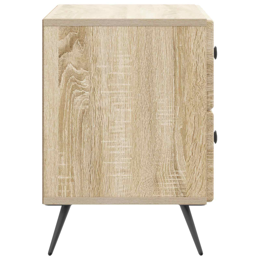 Nachtkastje Sonoma Eiken 62 x 34,5 x 47,5 cm Bewerkt hout