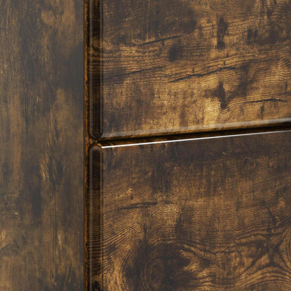 Nachtkastje Gerookt eiken 62 x 34,5 x 47,5 cm Bewerkt hout