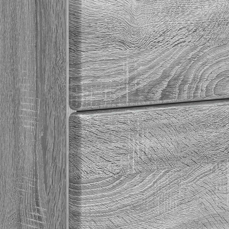 Nachtkastje Grijs sonoma 62 x 34,5 x 47,5 cm Bewerkt hout