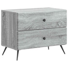 Nachtkastje 62x34,5x47,5 cm grijs sonoma bewerkt hout