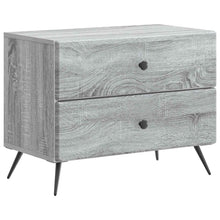 Nachtkastje Grijs sonoma 62 x 34,5 x 47,5 cm Bewerkt hout