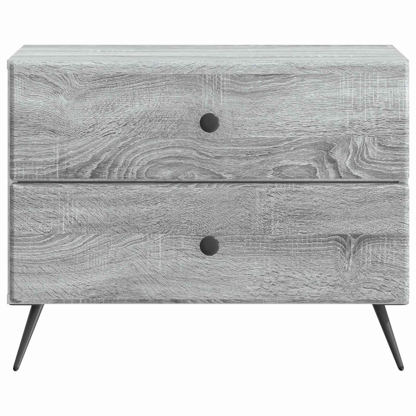 Nachtkastje Grijs sonoma 62 x 34,5 x 47,5 cm Bewerkt hout