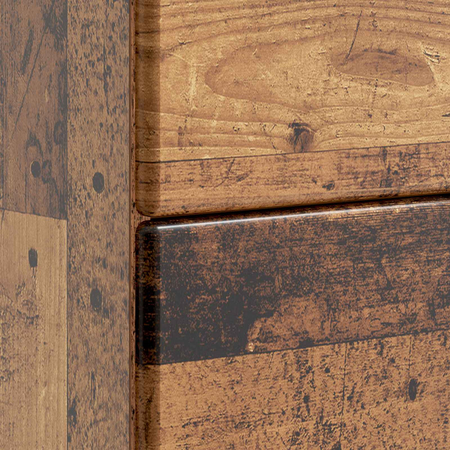 Nachtkastje met lade Oud hout 62 x 34,5 x 47,5 cm Bewerkt hout