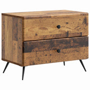 Nachtkastje oud hout 62x34,5x47,5 cm
