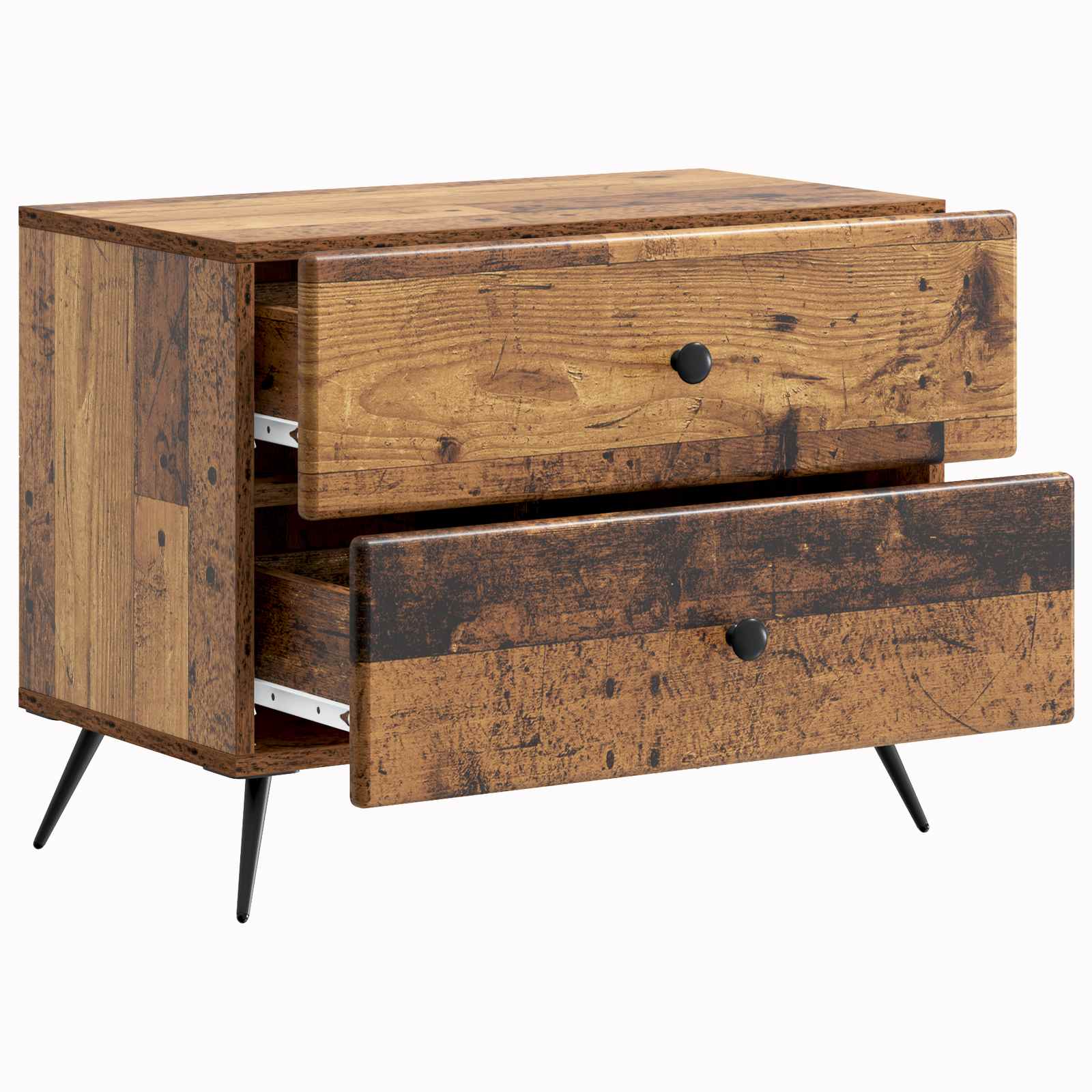 Nachtkastje met lade Oud hout 62 x 34,5 x 47,5 cm Bewerkt hout