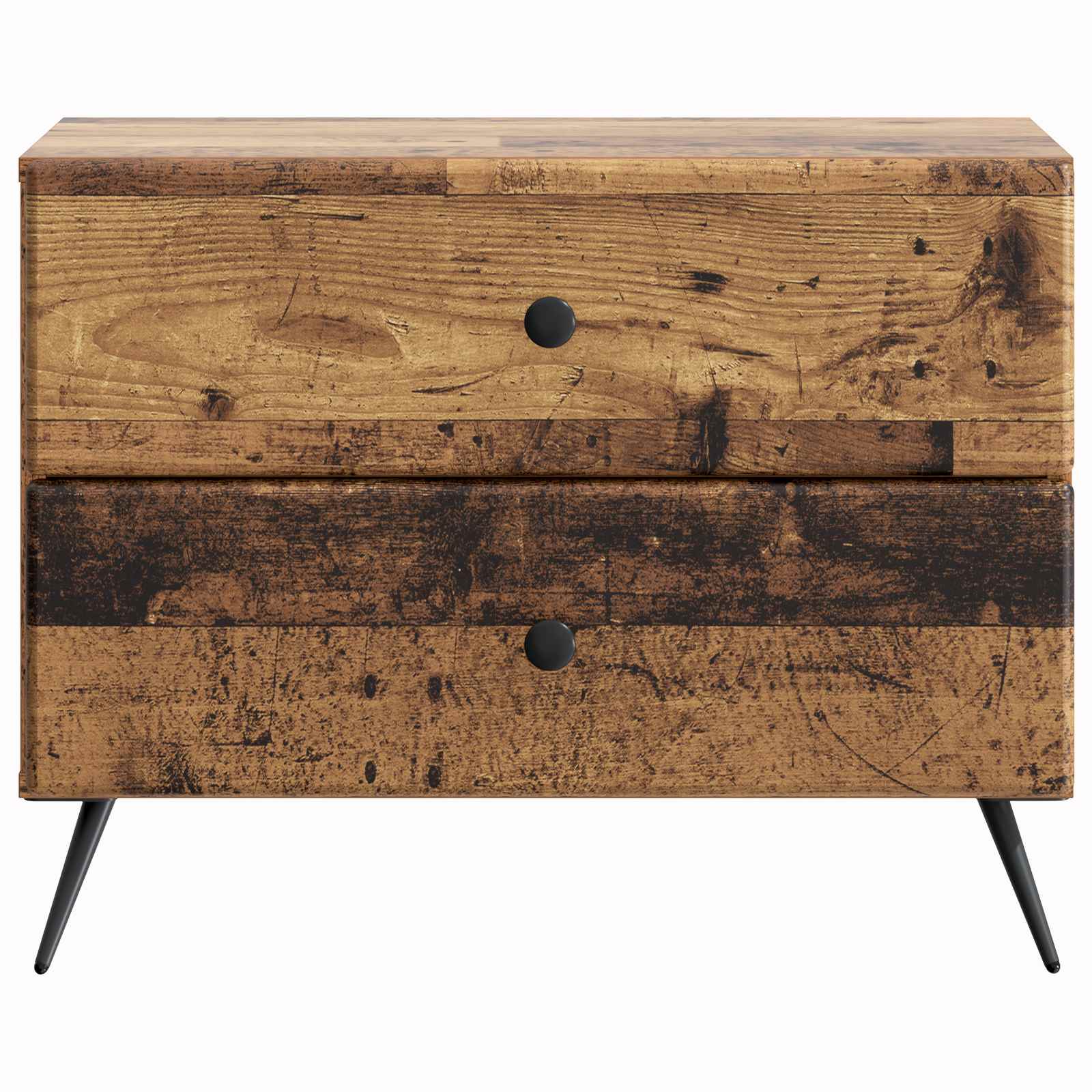 Nachtkastje met lade Oud hout 62 x 34,5 x 47,5 cm Bewerkt hout