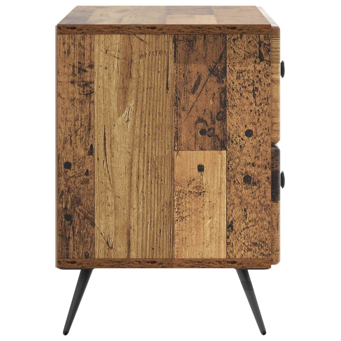 Nachtkastje met lade Oud hout 62 x 34,5 x 47,5 cm Bewerkt hout