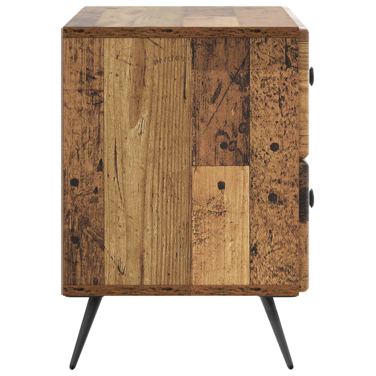 Nachtkastje met lade Oud hout 62 x 34,5 x 47,5 cm Bewerkt hout