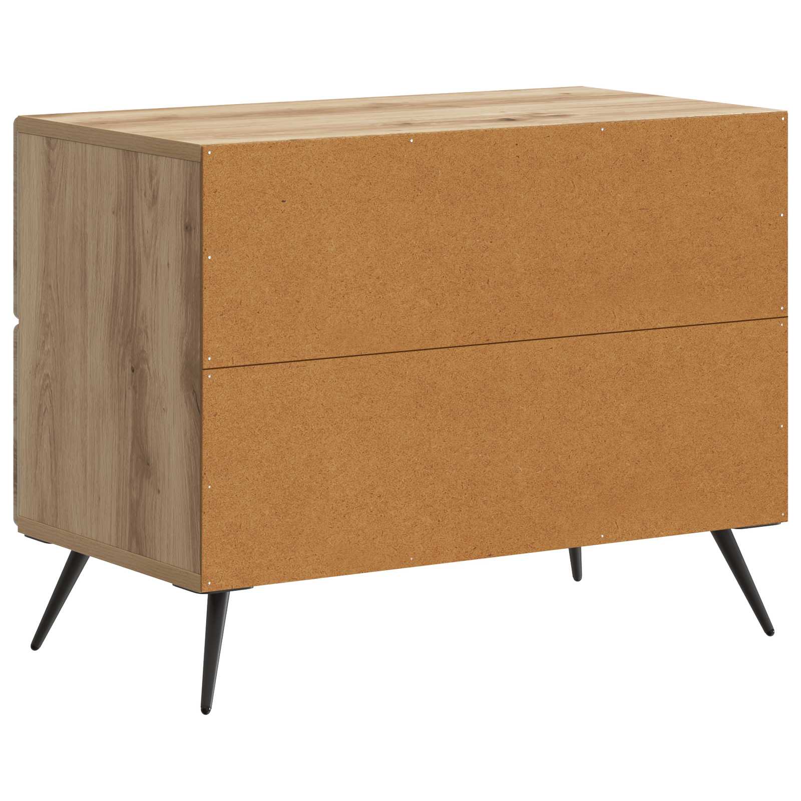 Nachtkastje Artisanaal eiken 62 x 34,5 x 47,5 cm Bewerkt hout