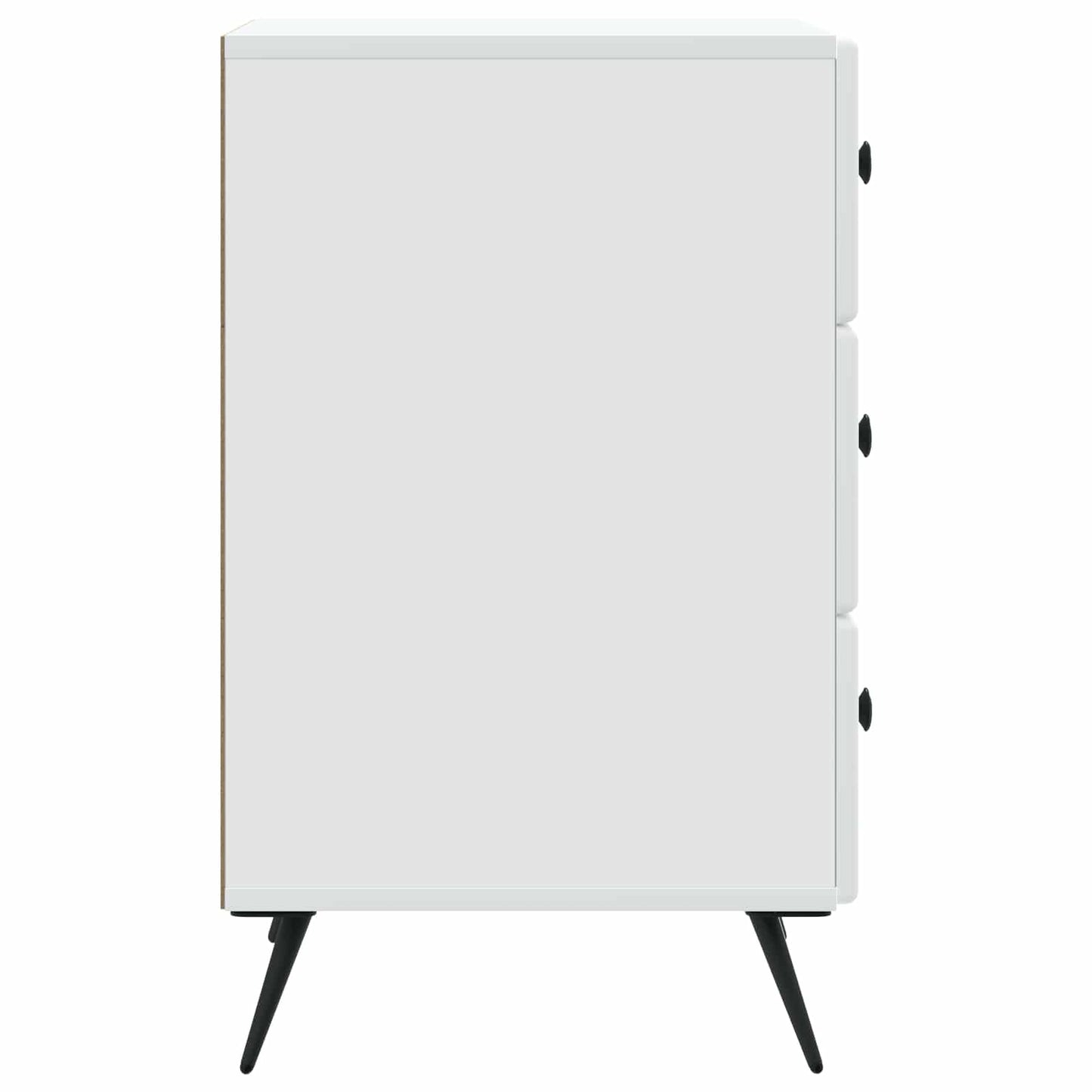 Nachtkastje met lade Wit 43 x 41 x 66,5 cm Bewerkt hout