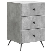 Nachtkastje met lade Betongrijs 43 x 41 x 66,5 cm Bewerkt hout