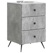 Nachtkastje met lade Betongrijs 43 x 41 x 66,5 cm Bewerkt hout