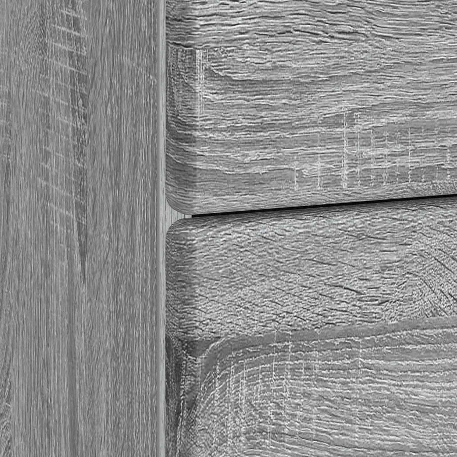 Nachtkastje Grijs sonoma 43 x 41 x 66,5 cm Bewerkt hout