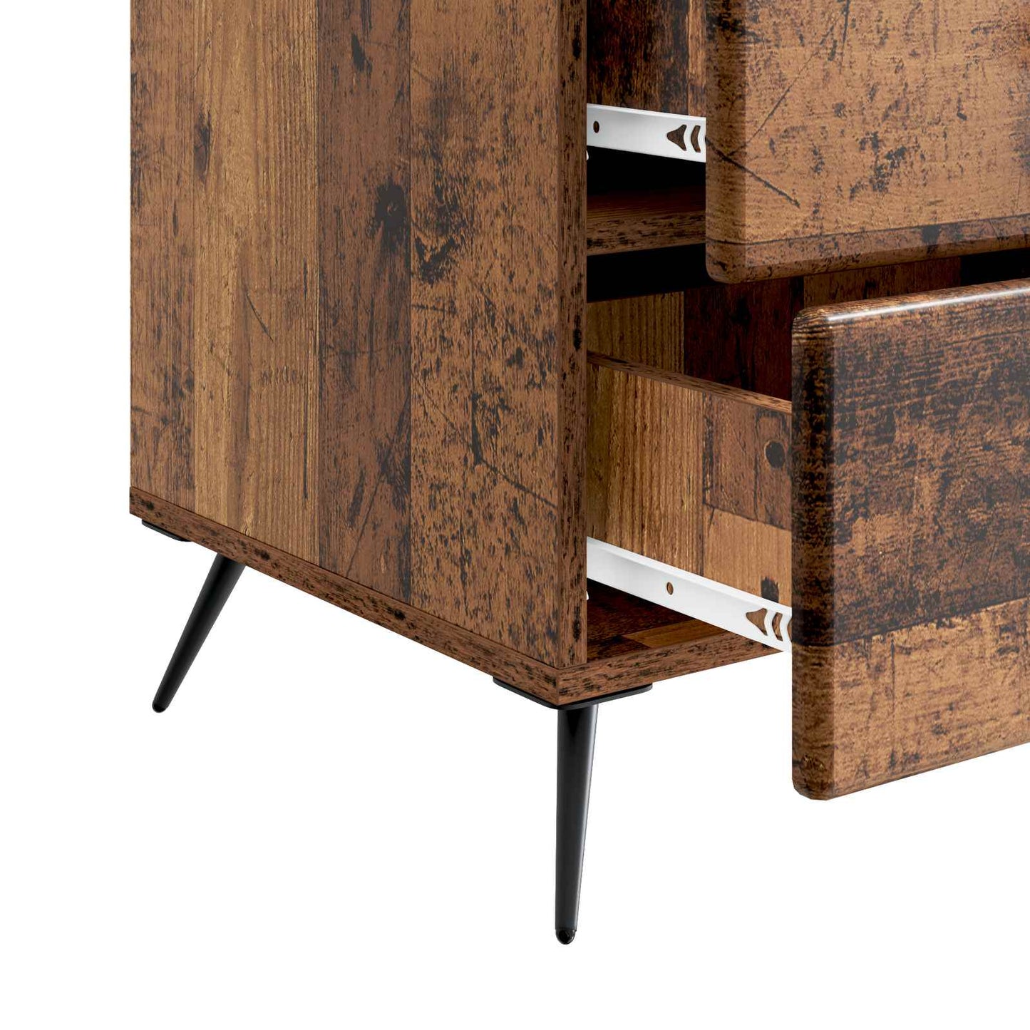 Nachtkastje met lade Oud hout 43 x 41 x 66,5 cm Bewerkt hout