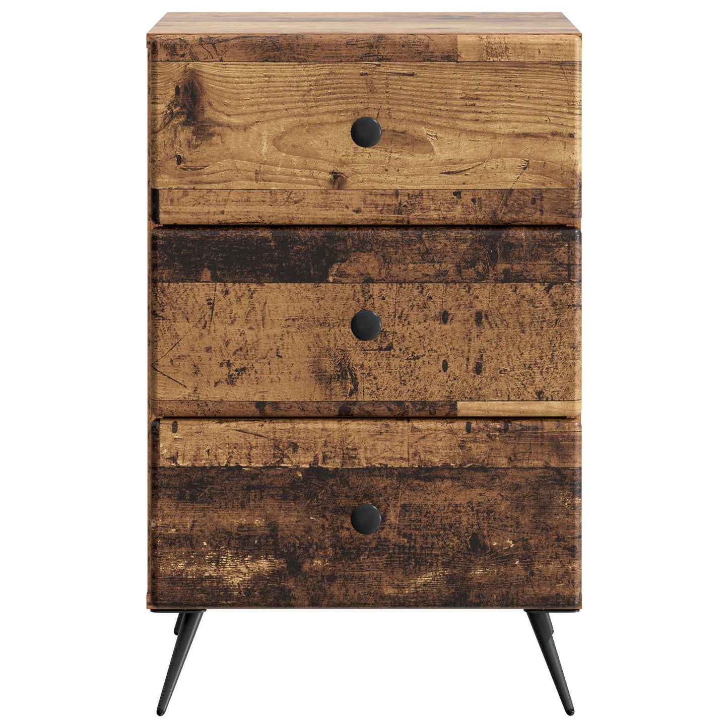 Nachtkastje met lade Oud hout 43 x 41 x 66,5 cm Bewerkt hout