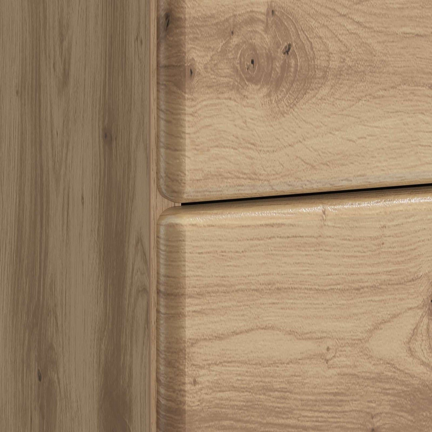Nachtkastje Artisanaal eiken 43 x 41 x 66,5 cm Bewerkt hout