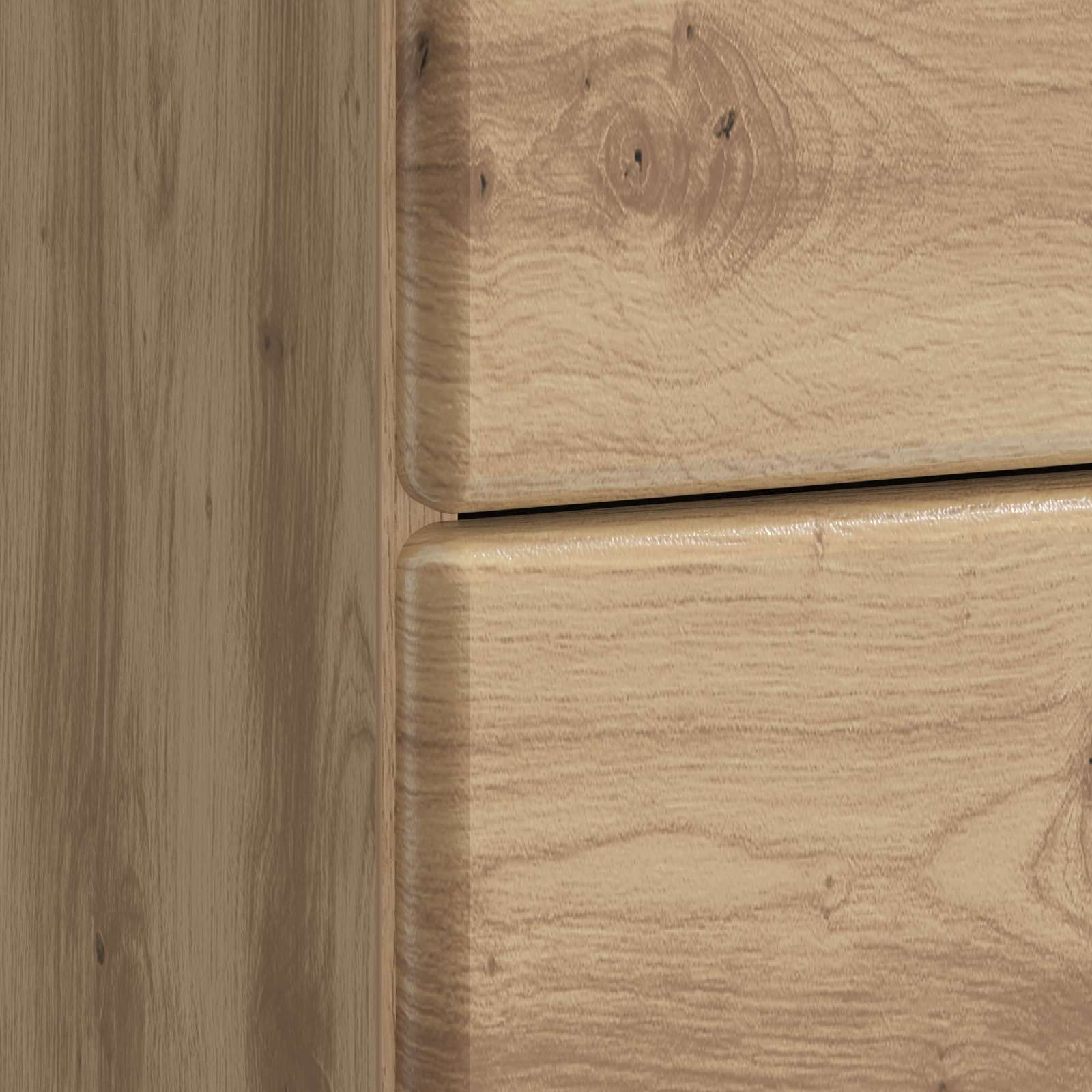 Nachtkastje Artisanaal eiken 43 x 41 x 66,5 cm Bewerkt hout