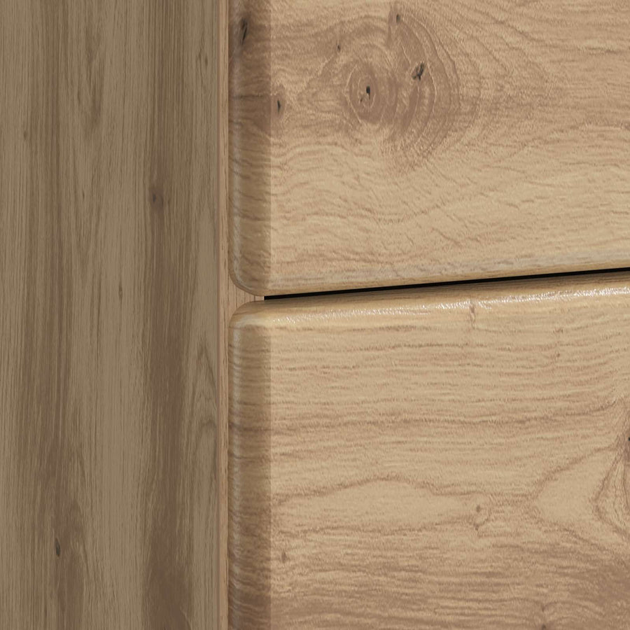 Nachtkastje Artisanaal eiken 43 x 41 x 66,5 cm Bewerkt hout