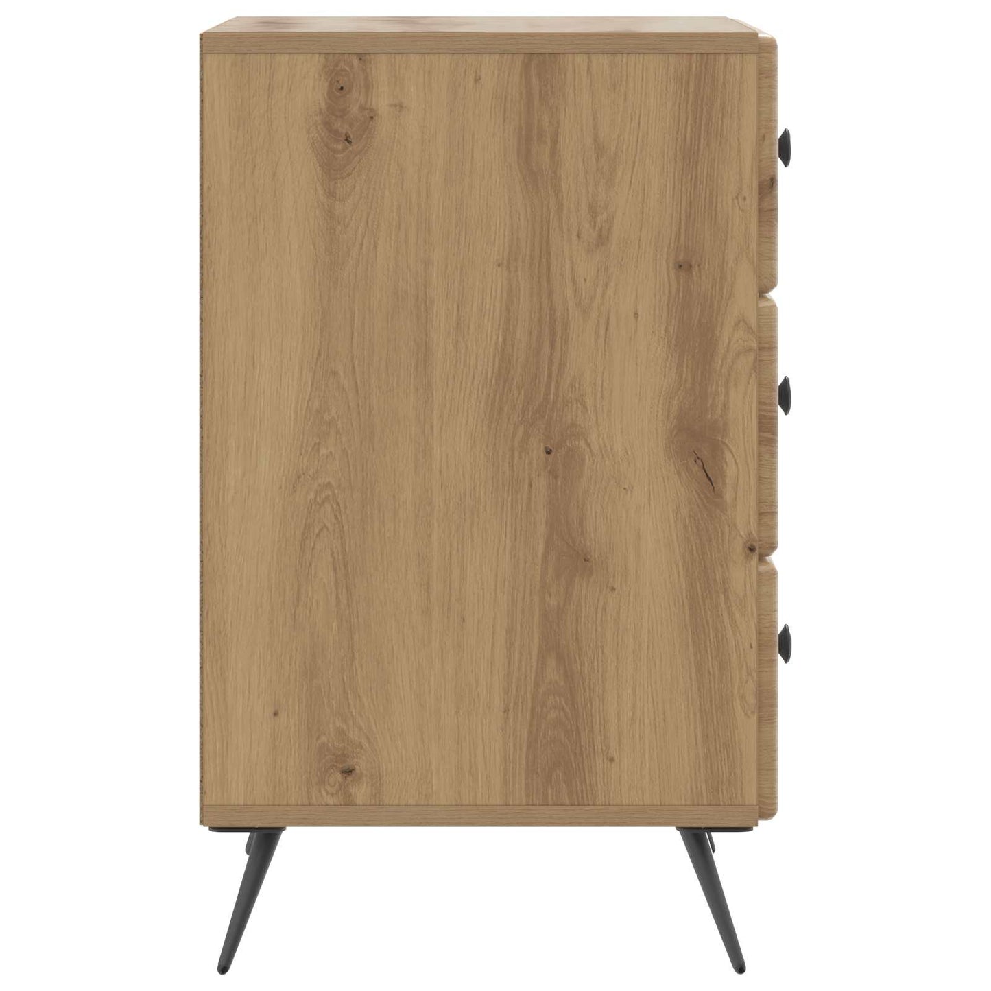Nachtkastje Artisanaal eiken 43 x 41 x 66,5 cm Bewerkt hout