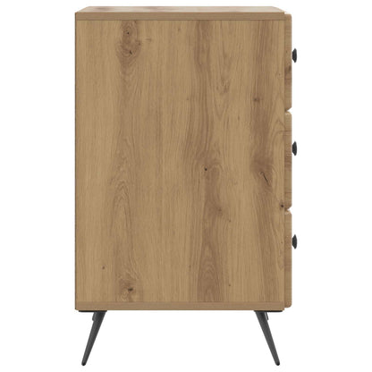 Nachtkastje Artisanaal eiken 43 x 41 x 66,5 cm Bewerkt hout