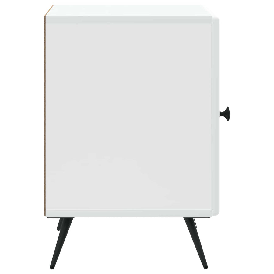Nachtkastje 2 pcs Wit 43 x 34,5 x 50 cm Bewerkt hout