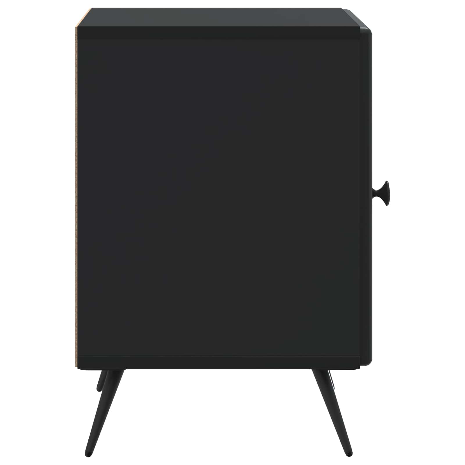 Nachtkastje 2 pcs Zwart 43 x 34,5 x 50 cm Bewerkt hout