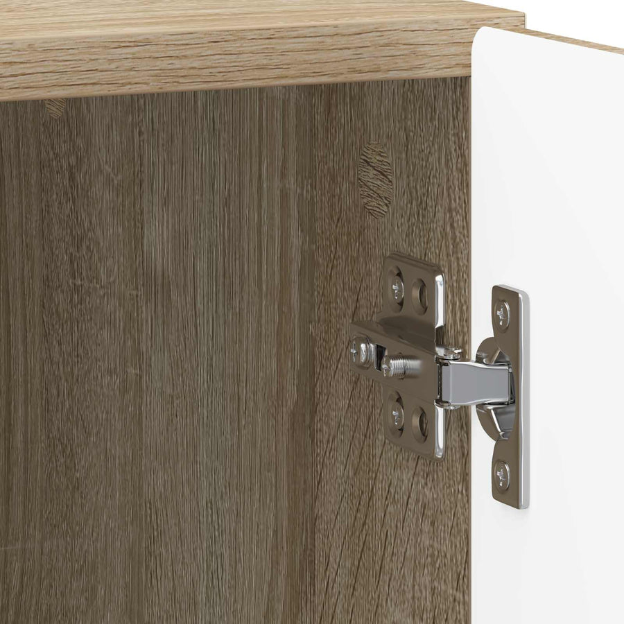 Nachtkastje 2 pcs Sonoma Eiken 43 x 34,5 x 50 cm Bewerkt hout