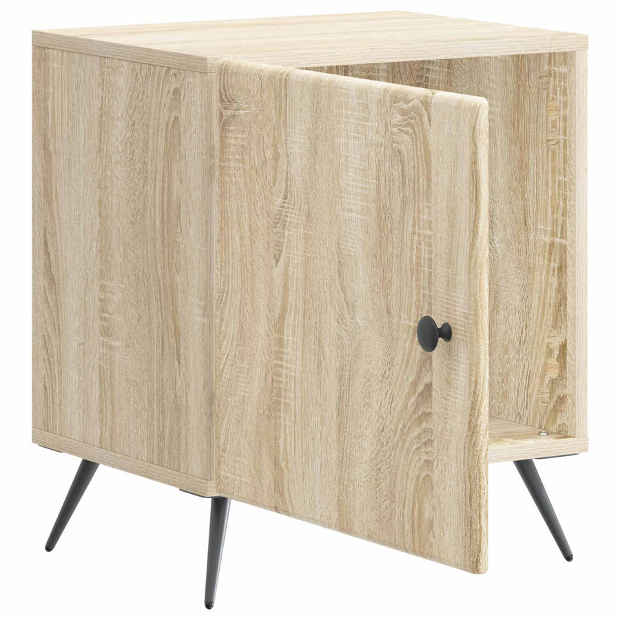 Nachtkastje 2 pcs Sonoma Eiken 43 x 34,5 x 50 cm Bewerkt hout