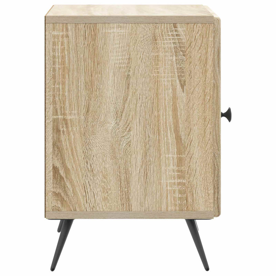 Nachtkastje 2 pcs Sonoma Eiken 43 x 34,5 x 50 cm Bewerkt hout
